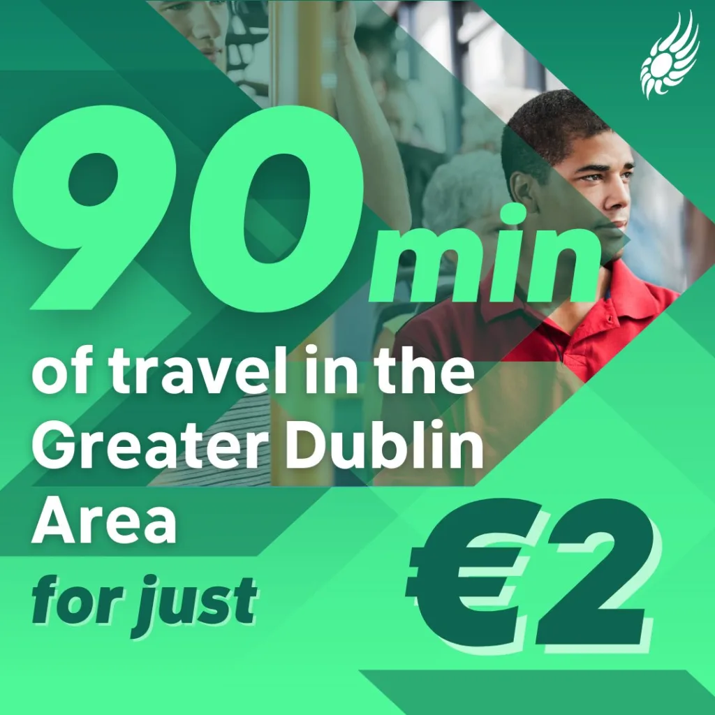 90 minute leap card fare Green Party public transport Bus Connects