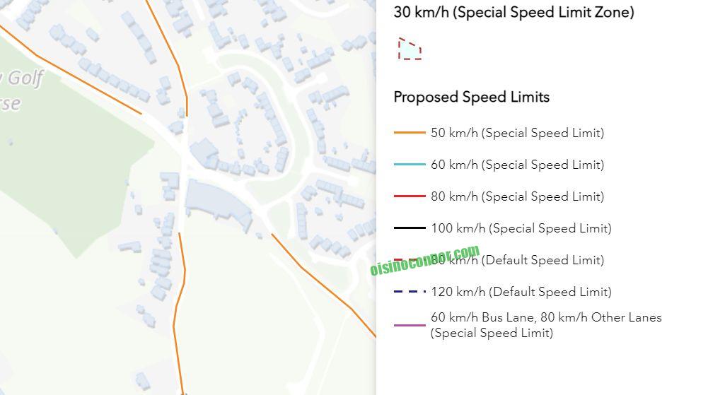 Stepaside village speed limits with walking and cycling improvements