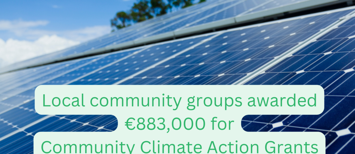 Local community groups awarded €883,000 for community climate action grants in Dún Laoghaire-Rathdon solar panels rainwater harvesting