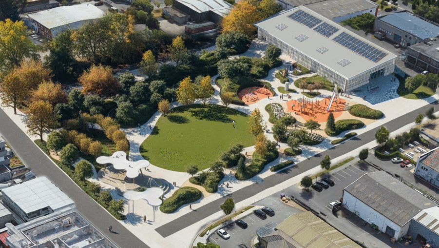 Sandyford Civic Park image from Councillor Oisín O'Connor